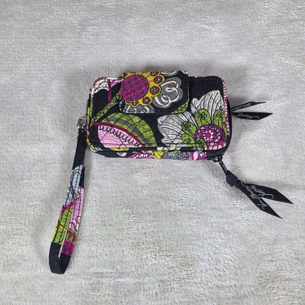 Vera Bradley Wristlet Moon Blooms 2.0 Wallet For Cards/Cash/Small Phone/ID Case